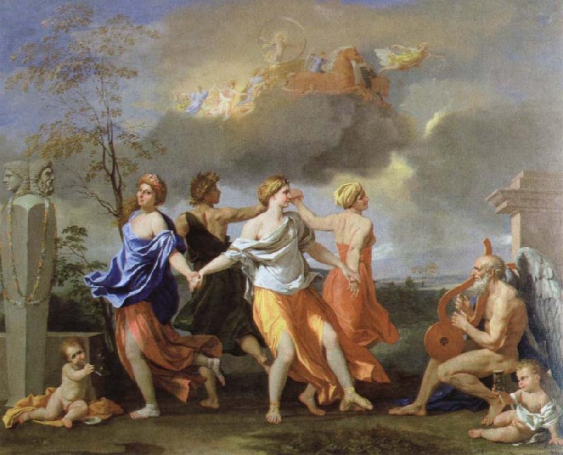 Nicolas Poussin a dance to the music of time oil painting image